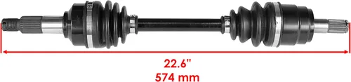 Vista 2 de Caltric Eje de junta CV delantero izquierdo compatible con Arctic Cat 700 4X4 Diesel / 700 Super Duty Diesel
