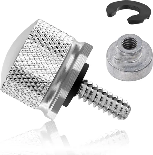 Vista 8 de Amazicha Kit de montaje de tuerca de tornillo de acero inoxidable negro compatible con Harley Davidson Touring Sportster Softail Dyna 1996-2026