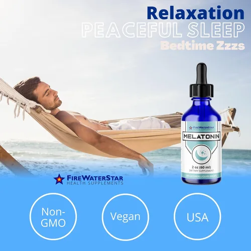 Vista 5 de FWS - Gotas de melatonina líquida para adultos y niños, 99% de melatonina bioactiva pura, orgánica, sin OMG, vegana, ingredientes mínimos