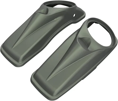 Vista 17 de Tapas para bocinas de motocicleta aptas para 2014+ Harley Touring Hard Saddle Bags - Whisky ámbar, 8 pulgadas Amber Whiskey