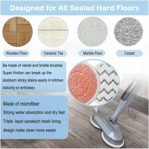 Vista 3 de Steam Mop Pads，Compatible for Shark D 2pcs