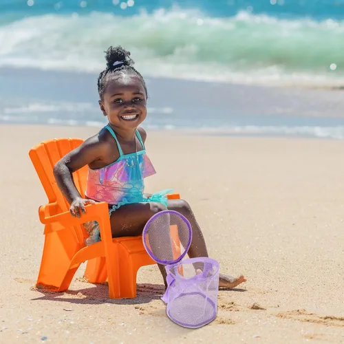 Vista 5 de Bolsa de almacenamiento de playa para niños, bolsa cruzada para niños, organizador de bolsa de malla, juguete de malla, toallas de playa