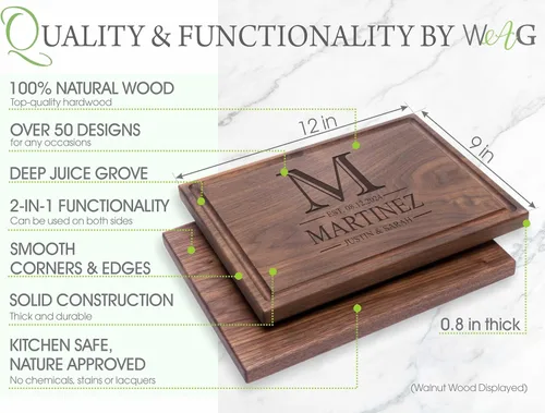 Vista 4 de Tabla de cortar personalizada, boda, aniversario, regalo de inauguración de la casa, la mejor idea de regalo para parejas, recién casados, fabricada