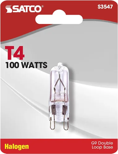 Vista 2 de Satco S3547 1/tarjeta 120V 100 vatios T4 G9 bombilla base, transparente