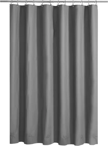 Vista 74 de Barossa Design - Forro de cortina estrecho de PEVA para ducha, con 3 imanes, impermeable, para cabina de baño pequeña, sin PVC, ojales metálicos