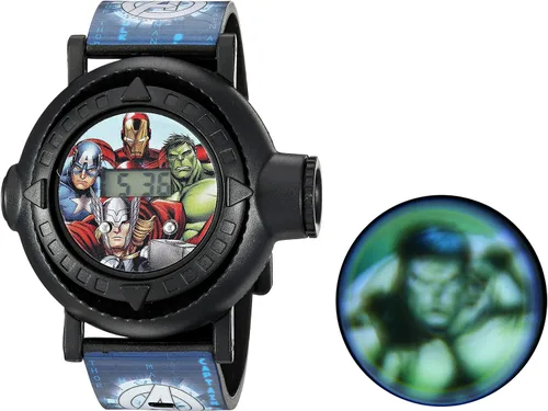 Vista 2 de Marvel AVG3516 Reloj analógico de cuarzo azul para niños Negro - Digital