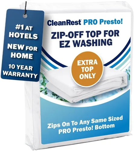 Vista 10 de CleanRest PRO Presto! Funda de colchón con cremallera para EZ Washing, tamaño individual, protector de colchón impermeable, a prueba de chinches