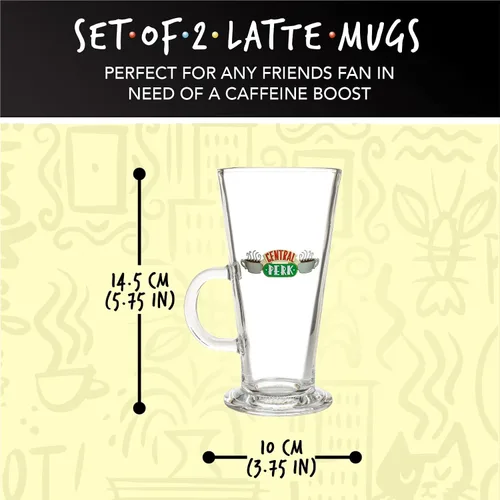 Vista 2 de Paladone Tazas Friends Latte - Juego de 2 - Producto