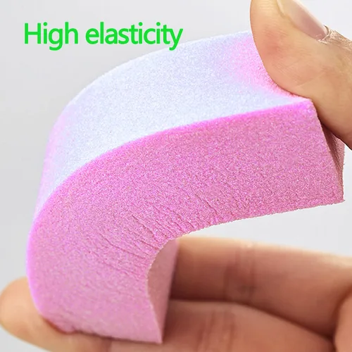 Vista 3 de 20 bloques de pulidor de uñas con 4 lados, kit profesional de manicura de pedicura de grano 120 (rosa)