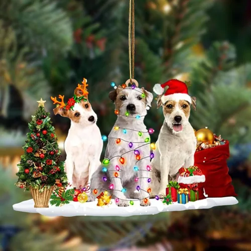 Vista 23 de Nazenti Adorno de Navidad personalizado con amigos Affenpinscher – Adorno de perro personalizado para amantes de las mascotas, acrílico plano