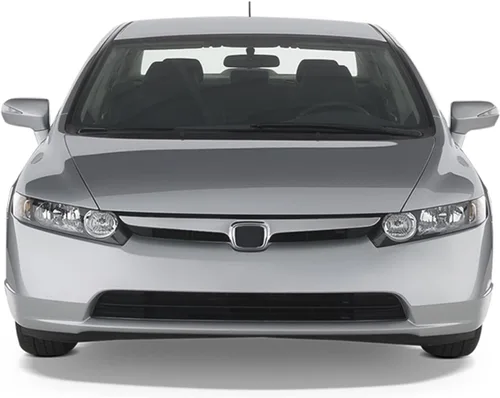 Vista 9 de IKON MOTORSPORTS - Alfombrillas compatibles con Honda Civic Sedán 2006-2011, goma de látex para todas las estaciones, interiores resistentes, juego