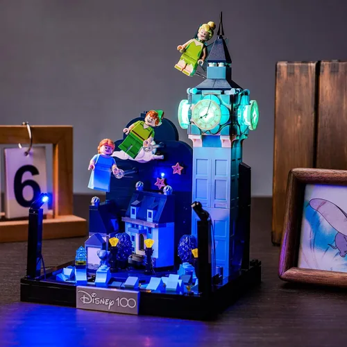 Vista 3 de LocoLee Kit de luces LED para LEGO Peter Pan y Wendy's Flight Over London 43232 para adultos (solo luces, sin modelos)