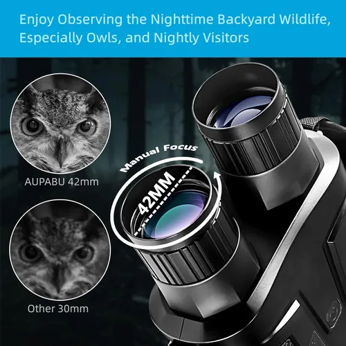Vista 5 de Prismáticos digitales de visión nocturna para adultos con iluminación infrarroja con zoom para caza, vigilancia, navegación, vida silvestre o pesca
