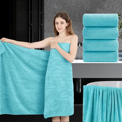 Vista 45 de Juego de toallas de baño de 8 piezas 2 toallas de baño grandes de gran tamaño, 2 toallas de mano y 4 paños Juego de toallas de baño ultrasuaves