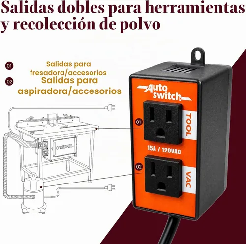 Vista 2 de O'SKOOL Interruptor de vacío automático, retardo de la aspiradora de compra