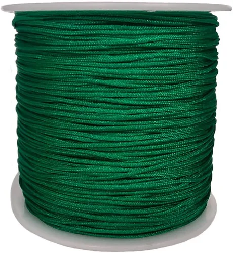 Vista 8 de Cordón de nailon de 0.020 in, hilo de ajuste para nudos chinos, collares, joyería, macramé, cuentas, pulseras de 150 yardas (negro)