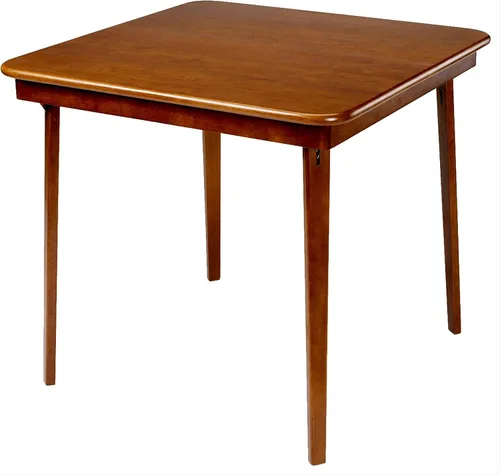 Vista 14 de Stakmore - Mesa plegable clásica de madera con borde recto, 32 pulgadas Cereza