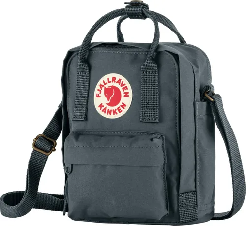 Vista 3 de Fjallraven Kanken - Bolsa cruzada cruzada, compacta y ligera, para viajes y transporte diario Grafito