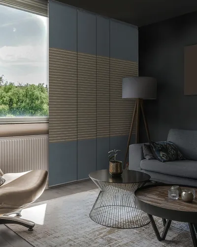 Vista 15 de GoDear Design Persianas verticales deslizantes ajustables con 99.99% de opacidad de 45.8"- 86" de ancho x 96" de alto, persianas de ventana