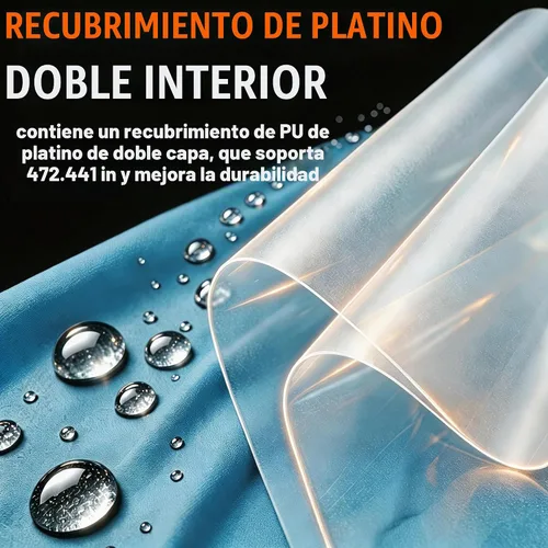 Vista 4 de Joy Walker Funda impermeable para mochila a prueba de lluvia, 12000mm ultra impermeable, capas multicapa ultra resistentes mejoradas, correa