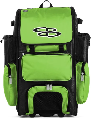 Vista 27 de Boombah Rolling Superpack - Bolsa para equipo de béisbol/sóftbol, varios colores, mango telescópico y capacidad para 4 murciélagos, versión