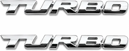 Vista 2 de 3D Turbo Advanced Car Side Fender Rear Trunk Emblema Adhesivo Adecuado para Decoración de Coche (Rojo)