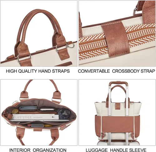 Vista 5 de CLUCI Bolsos de mano para mujer de cuero vegano, bolso bandolera grande de moda, bolso al hombro, el mejor regalo para ella