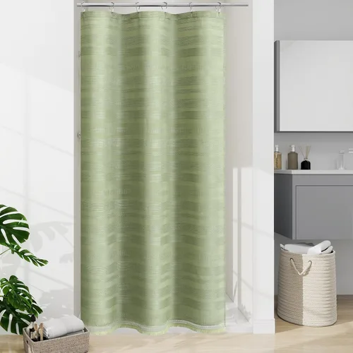 Vista 23 de Cortina de Ducha Pequeña para Cabina Estilo Boho Granja con Borla, Conjunto de Cortina de Ducha de Baño de Lino Bohemio Francés Rústico Elegante