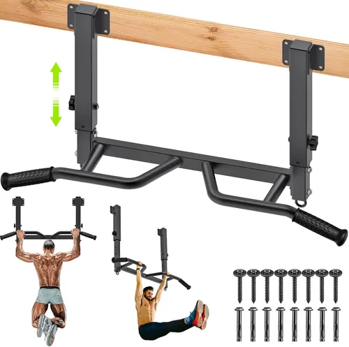 Vista 11 de SELEWARE Heavy Duty Welded Pull Up Bar, Versatile Doorway Wall Mount, Joist Mounted, and Ceiling Mounted Chin Up Bars, Thick Metal Sturdy