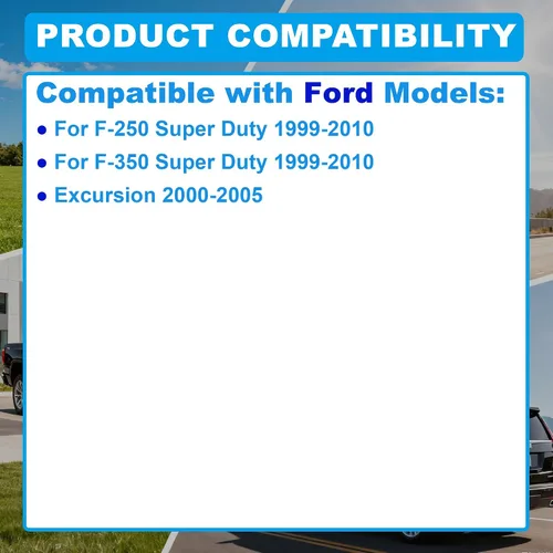 Vista 3 de 2 soportes de placa superior con resorte de eje trasero en U, compatible con Ford F-250 F-350 Super Duty 1999-2010 Excursion 2000-2005 Sustituye a