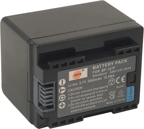 Vista 5 de DSTE® Repuesto para batería BP-727 totalmente decodificada compatible con Canon CG-700 VIXIA HF R30 R32 R40 R42 R50 R52 R60 R62 R66 R70 R72 R300