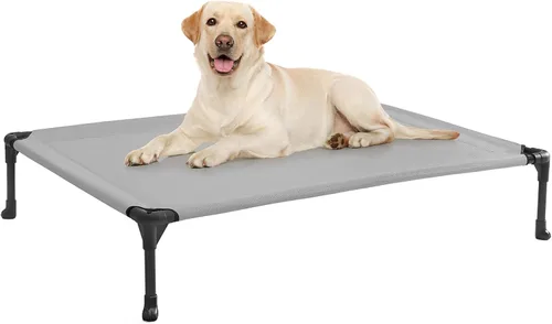 Vista 16 de Veehoo Cama elevada para perros medianos, para exteriores, cama elevada y refrescante para perros, cama para mascotas con malla transpirable, patas
