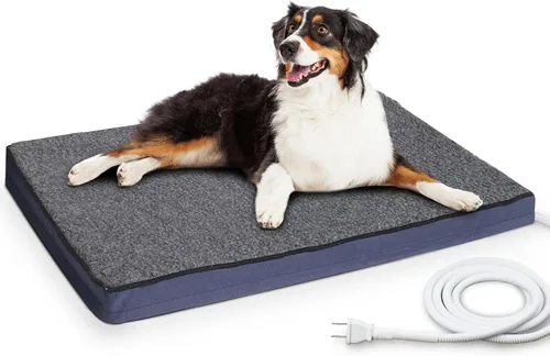 Vista 14 de MARUNDA Cama climatizada para gatos para exteriores, cama para mascotas 100% impermeable con termostato automático doble integrado, cama climatizada