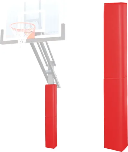 Vista 8 de Katop Almohadilla cuadrada para bastón de baloncesto, acolchado de poste protector resistente para poste de 5 x 5 pulgadas, poste y base de 6 x 6