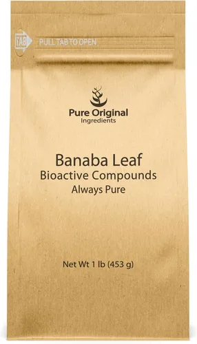 Vista 4 de PURE ORIGINAL INGREDIENTS Polvo de hoja de banaba (8 onzas) siempre puro, sin rellenos ni aditivos, sin OMG