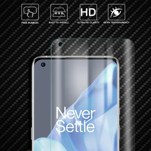 Vista 2 de Orzero Protector de pantalla de TPU compatible con OnePlus 9 Pro (no de vidrio), con herramienta de alineación, alta definición, sin burbujas