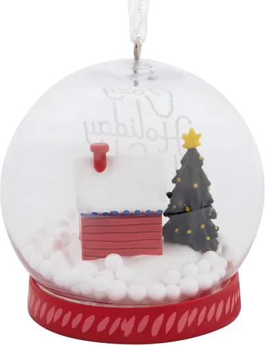 Vista 2 de Hallmark Cozy Holiday Wishes - Adorno navideño con forma de globo de nieve