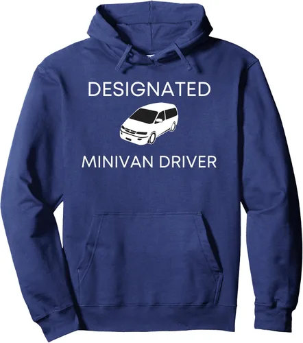 Vista 5 de Designated Minivan Driver Sarcastic Mama - Sudadera con capucha divertida para padres, Negro