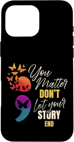 Vista 19 de Semicolon Mental Health Awareness Prevention Case for iPhone 17