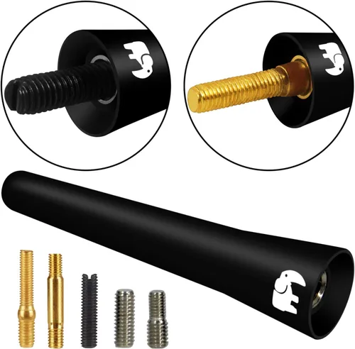 Vista 5 de ONE250 Antena de núcleo de cobre de goma corta de 2.5 pulgadas, compatible con Mazda MX-5 Miata (2006-2024), Mazda2 (2002-2016), Mazda3 (2002-2013)