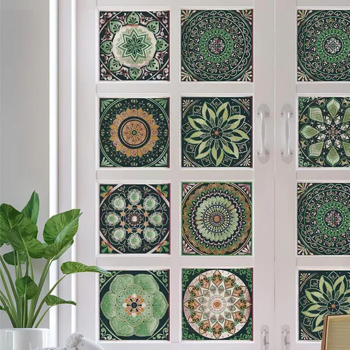 Vista 9 de 24 calcomanías para azulejos para despegar y pegar, pegar en azulejos en muro para cocina, azulejos de pared, azulejos de baño, calcomanías