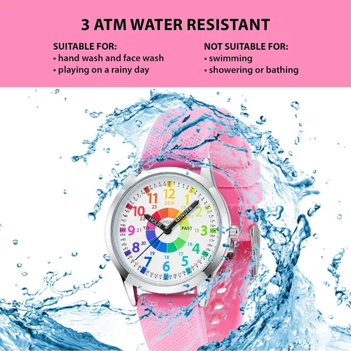 Vista 5 de Reloj para niños, relojes para niños de 8 a 12 años, reloj analógico para niños, reloj para niñas, relojes para niñas de 8 a 10 años, 3-5, 4, 7, 5