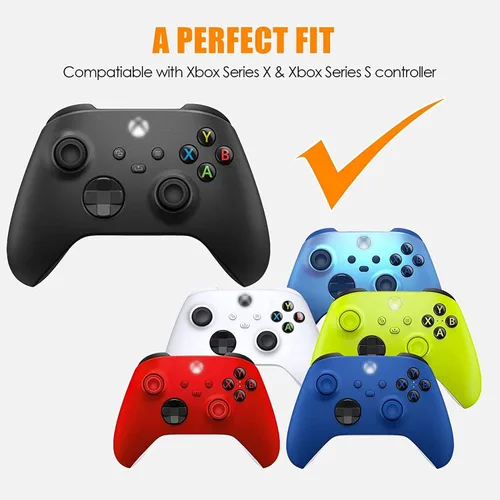 Vista 4 de Parachoques de repuesto LB RB botón para controladores Xbox Series XS (2 piezas) (negro)