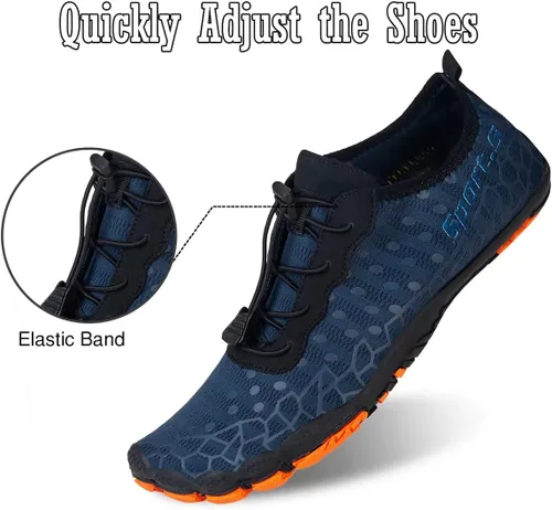 Vista 5 de Water-Shoes-Mens-Womens Quick-Dry Barefoot-Swim Diving Shoes-Aqua-Socks for Sports Climbing Beach Surf