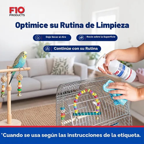 Vista 4 de Desinfectante veterinario F10 de 1 litro (listo para usar)