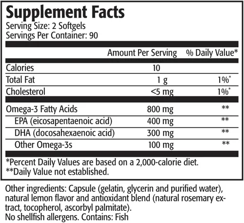 Vista 2 de Res-Q Mini cápsulas de gel de aceite de pescado Omega-3 de 2500 TG