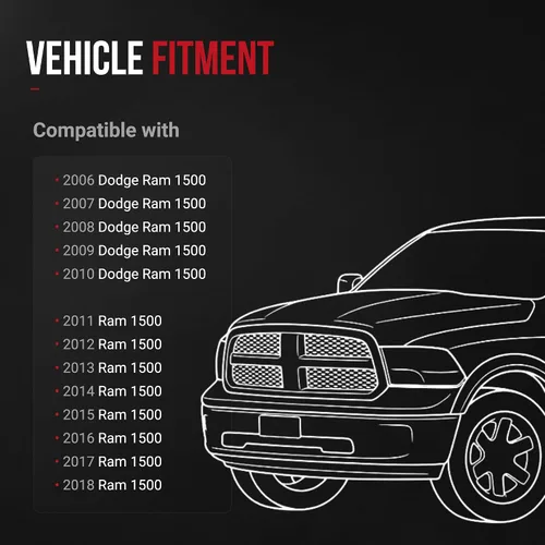 Vista 4 de Kit de elevación de nivelación de suspensión delantera de 2.5 pulgadas, 2 pulgadas, aluminio forjado, compatible con Dodge, Ram 1500, 1500, kit