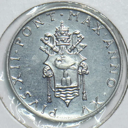 Vista 3 de Collectible Coin Vatican 1953 Lire Ch BU 198657