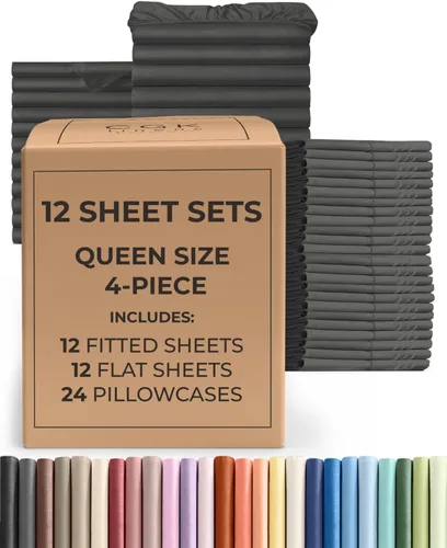 Vista 57 de Pack of 2, Twin Size 3 Piece Sheet Set - Breathable & Cooling - White