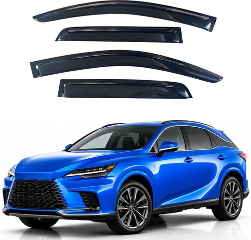 Vista 98 de Visera de ventana IG para Ford Focus Sedán y Hatchback 2012-2018, Protector de ventana lateral para lluvia y viento estilo Mugen, extra duradero